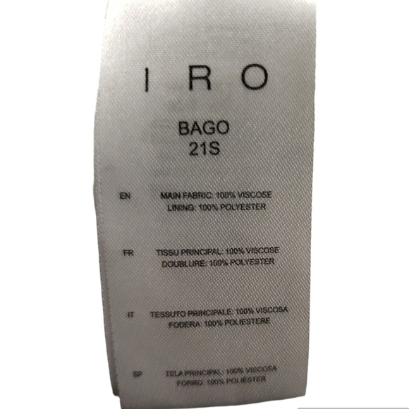 NWT IRO Bago Printed V Neck Mini Dress Size 38 / M - Picture 5 of 11